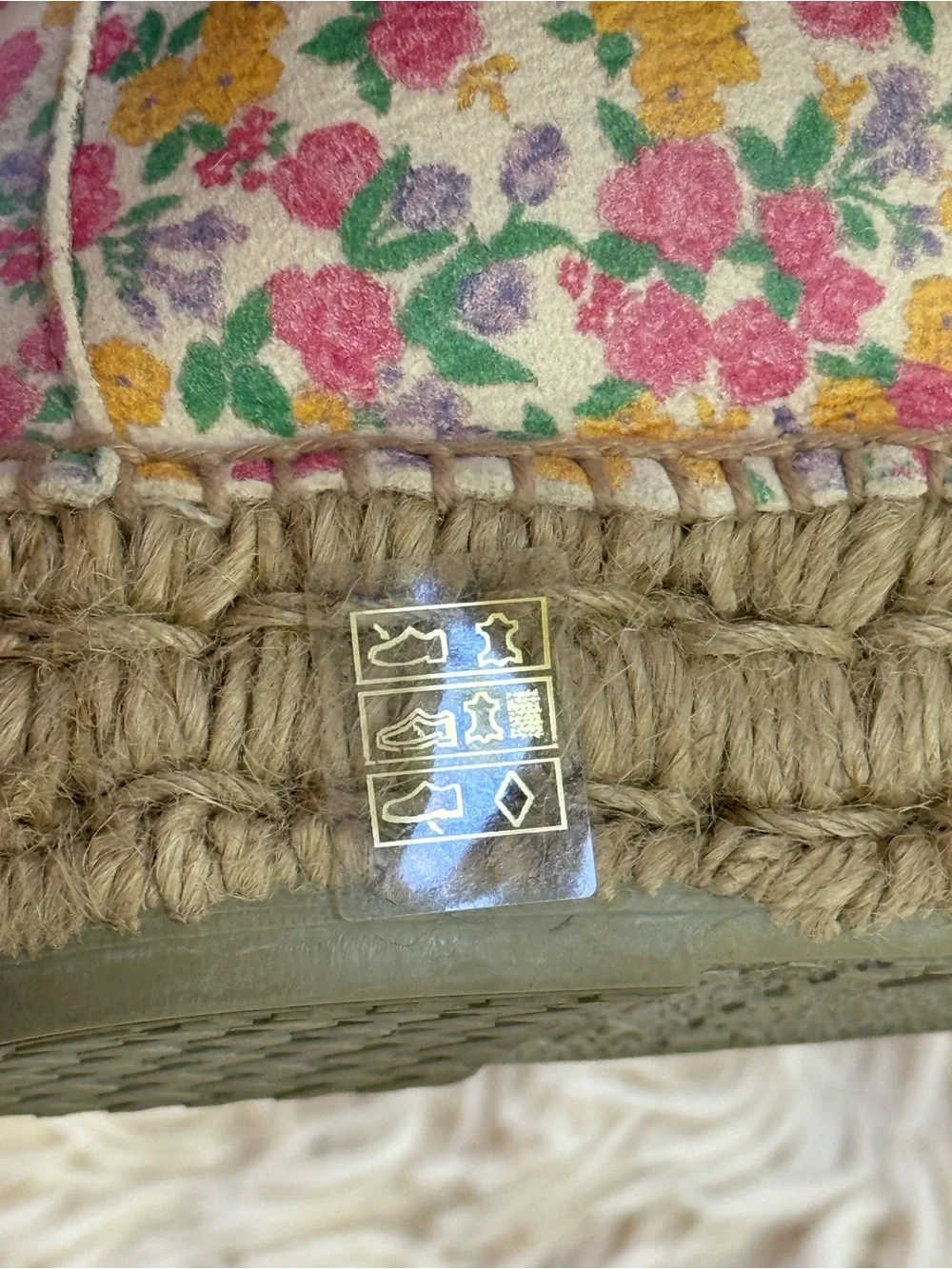 LoveShackFancy x Manebi Fruity Punch Floral Platform Espadrilles EU 37